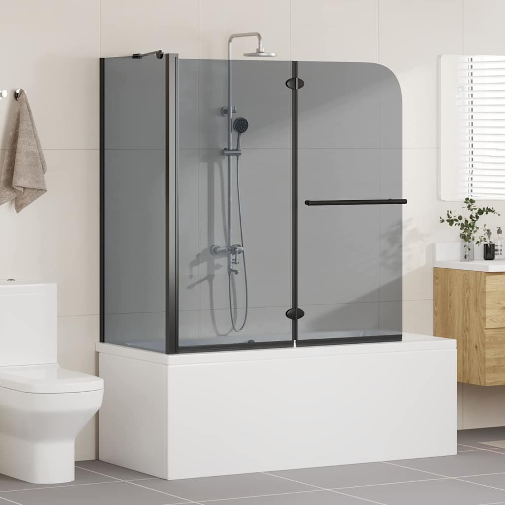 Bi-Vouw Douche Omheining Donker Transparant 120 x 67 x 129 cm