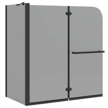 Bi-Vouw Douche Omheining Donker Transparant 120 x 67 x 129 cm