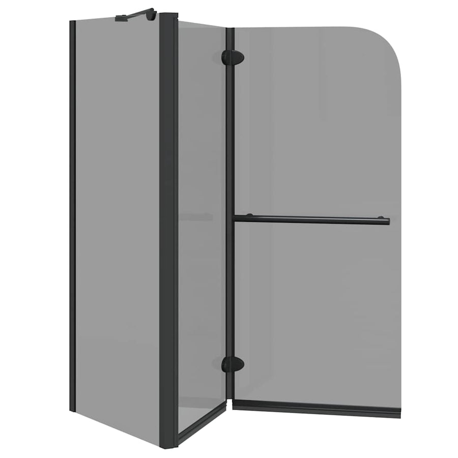Bi-Vouw Douche Omheining Donker Transparant 120 x 67 x 129 cm