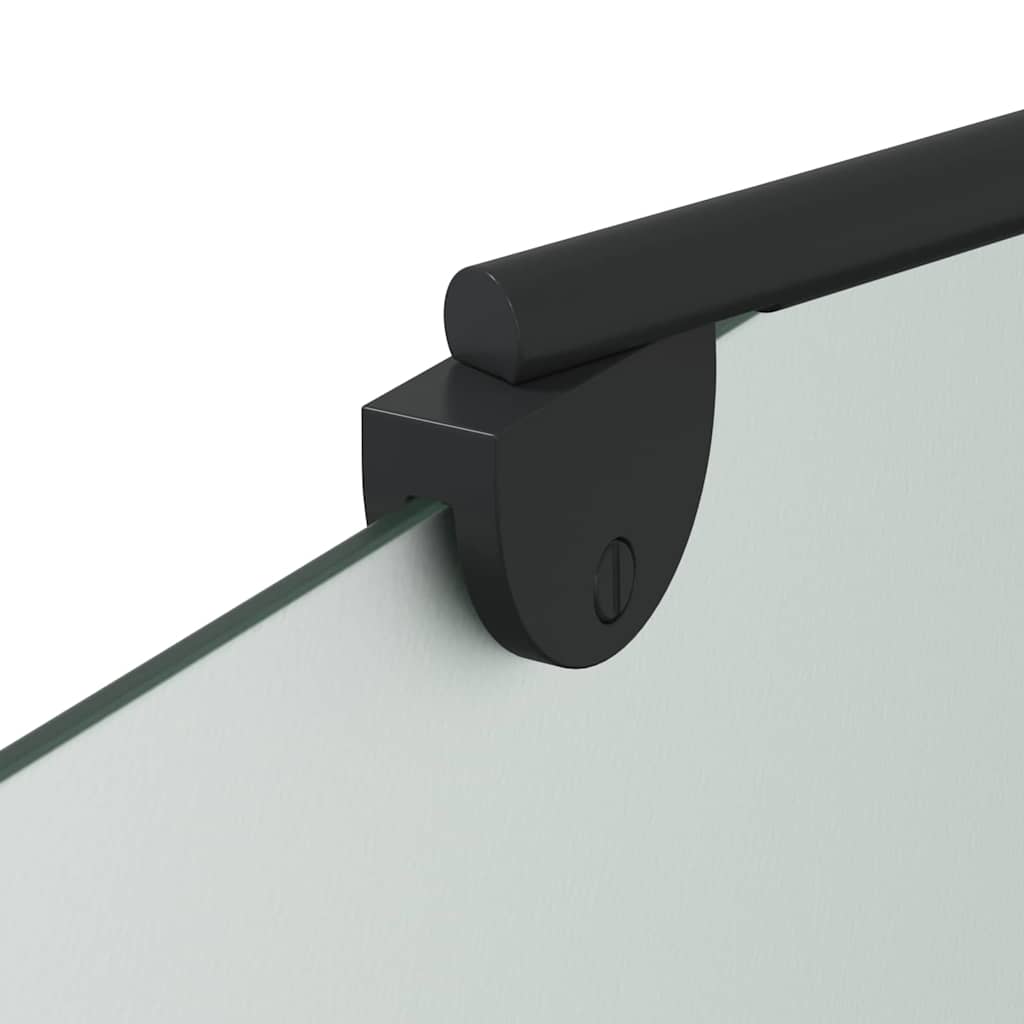 Douche Omhulsel Zwart 120 x 68 x 130 cm ESG-glas en aluminium