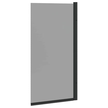 Bad Douchescreen Zwart 68 x 130 cm Gehard glas