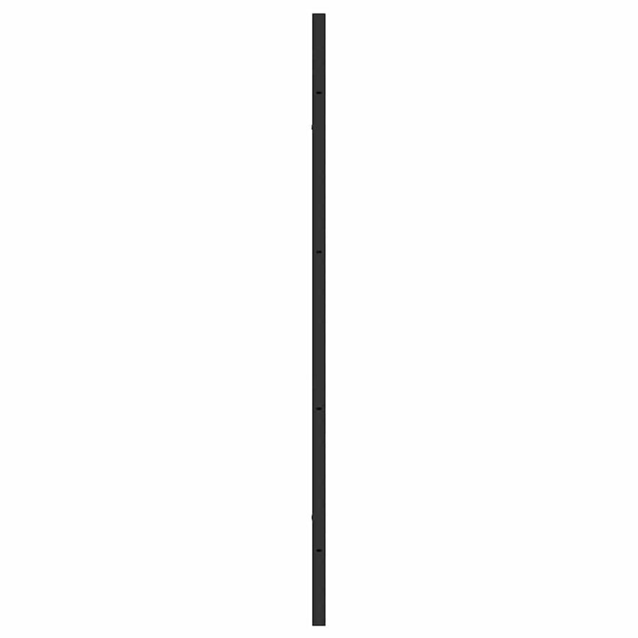 Bad Douchescreen Zwart 68 x 130 cm Gehard glas