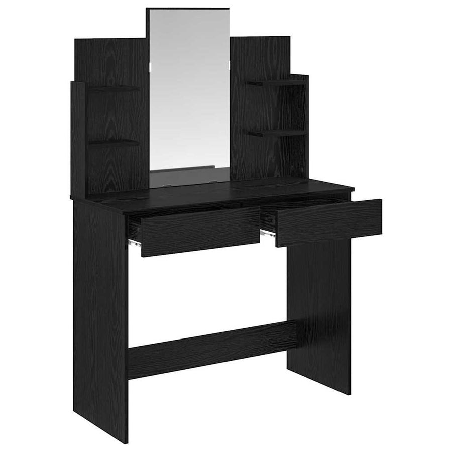 Plafondtafel met lade Zwart Eiken 96 x 39 x 142 cm Bewerkt hout