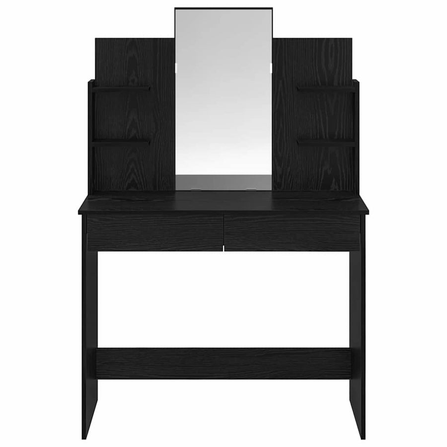 Plafondtafel met lade Zwart Eiken 96 x 39 x 142 cm Bewerkt hout