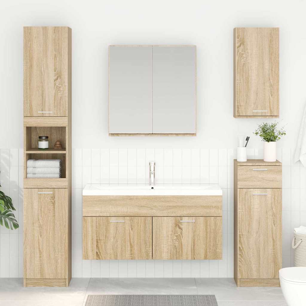 Wastafelkast Sonoma Eiken 38,5 x 100 x 46 cm Bewerkt hout