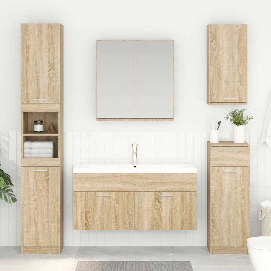 Wastafelkast Sonoma Eiken 38,5 x 100 x 46 cm Bewerkt hout