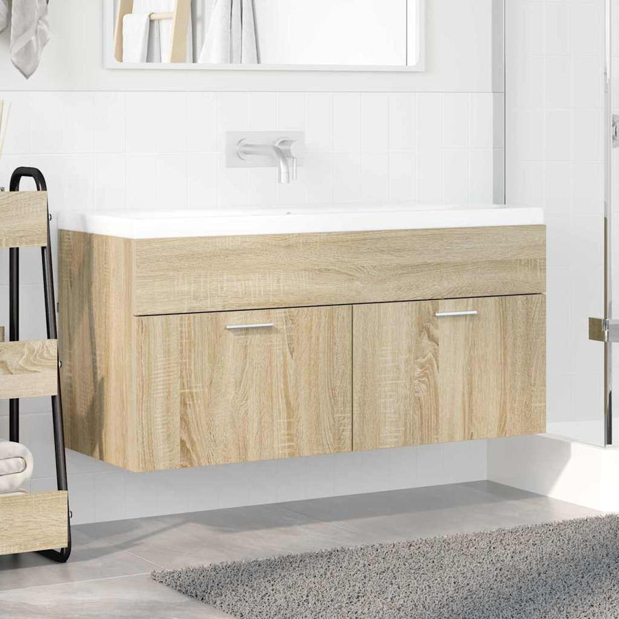 Wastafelkast Sonoma Eiken 38,5 x 100 x 46 cm Bewerkt hout