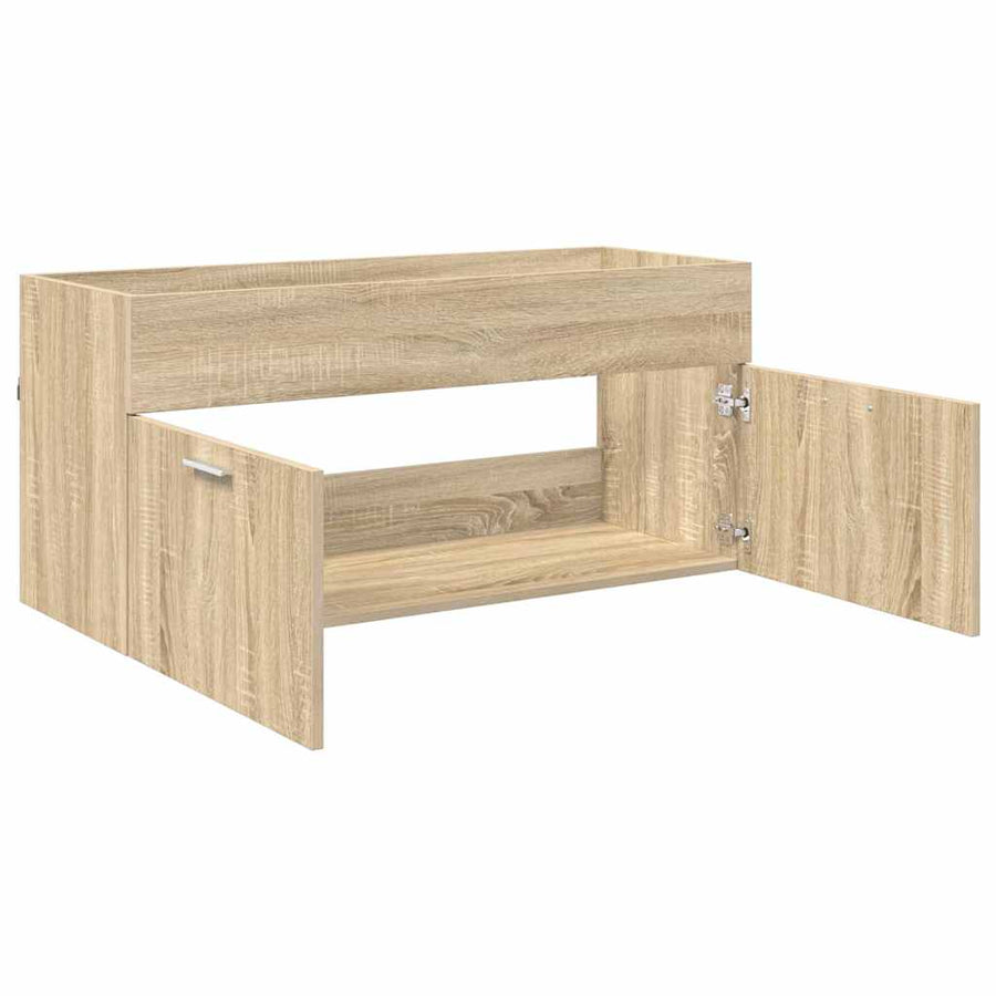 Wastafelkast Sonoma Eiken 38,5 x 100 x 46 cm Bewerkt hout