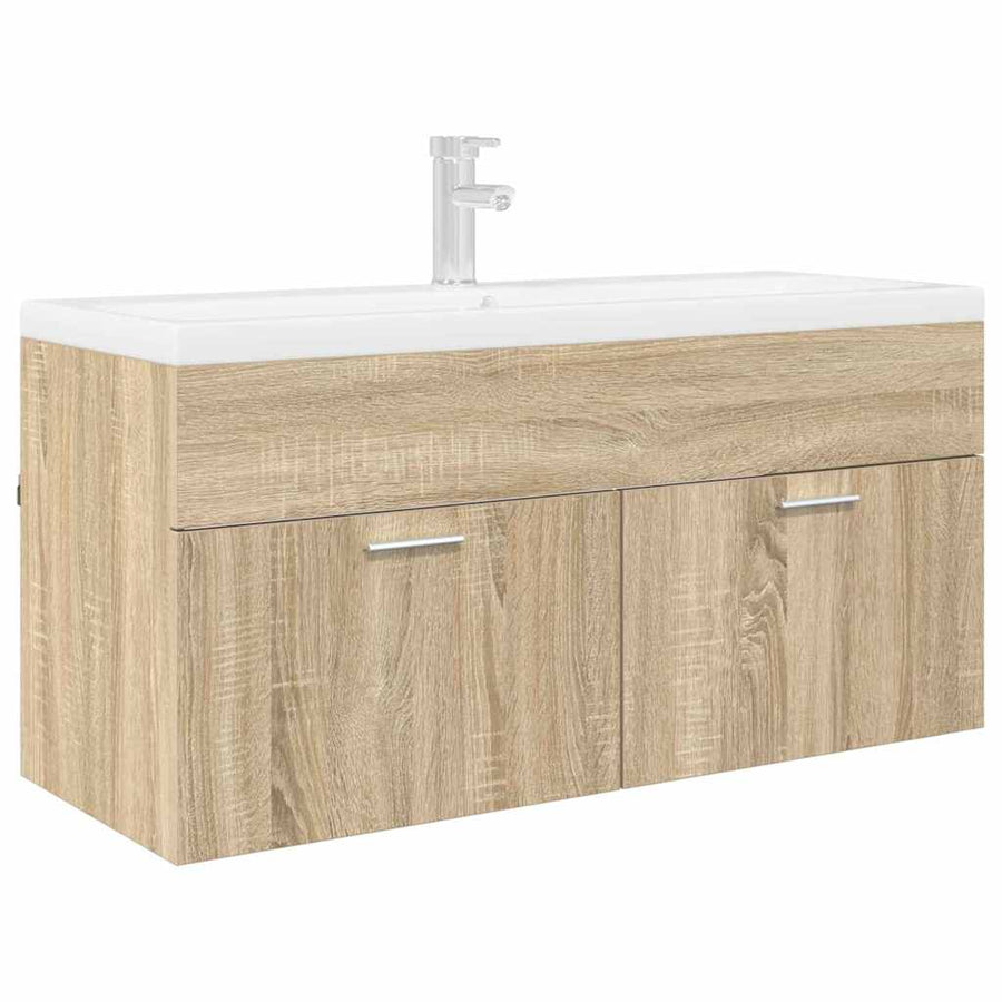 Wastafelkast Sonoma Eiken 38,5 x 100 x 46 cm Bewerkt hout
