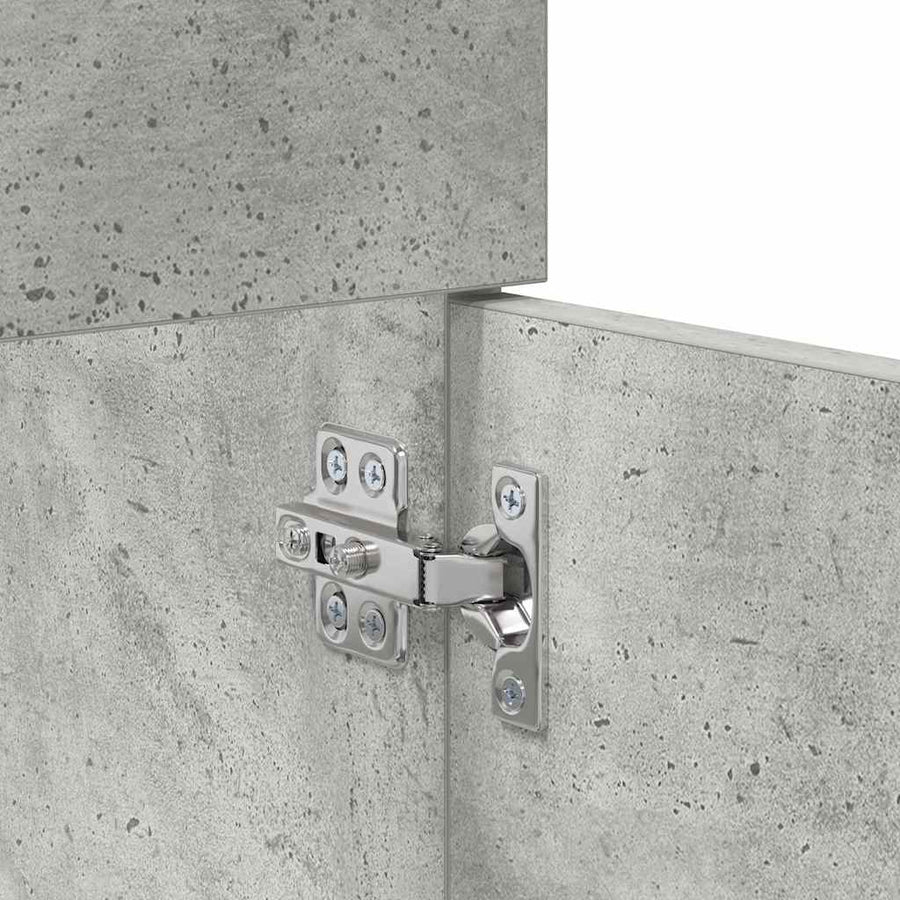 Wastafelkast Beton Grijs 38,5 x 100 x 46 cm Bewerkt hout