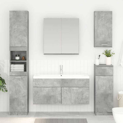 Wastafelkast Beton Grijs 38,5 x 100 x 46 cm Bewerkt hout