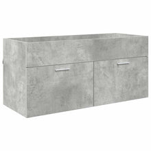 Wastafelkast Beton Grijs 38,5 x 100 x 46 cm Bewerkt hout