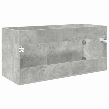 Wastafelkast Beton Grijs 38,5 x 100 x 46 cm Bewerkt hout