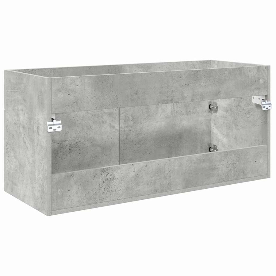 Wastafelkast Beton Grijs 38,5 x 100 x 46 cm Bewerkt hout