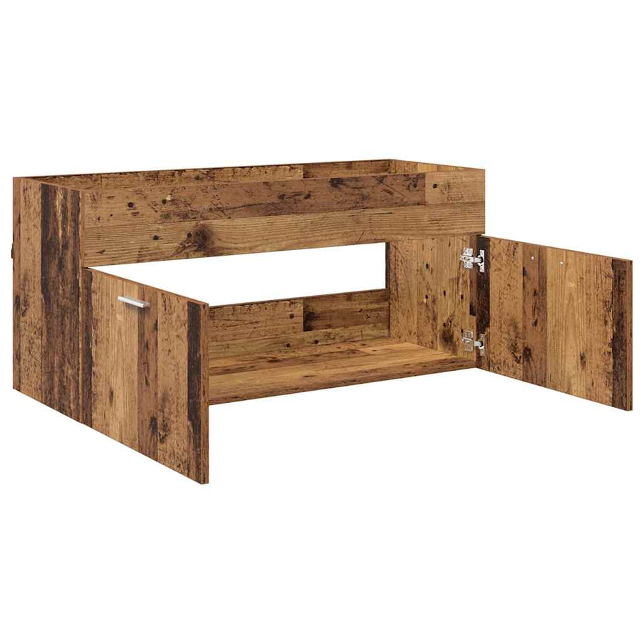 Wastafelkast Oud Hout 38,5 x 100 x 46 cm Bewerkt hout