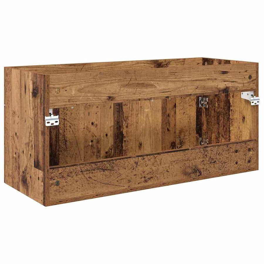 Wastafelkast Oud Hout 38,5 x 100 x 46 cm Bewerkt hout