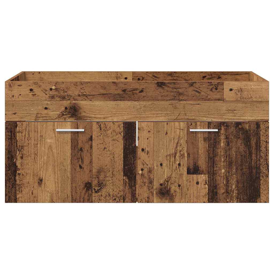 Wastafelkast Oud Hout 38,5 x 100 x 46 cm Bewerkt hout