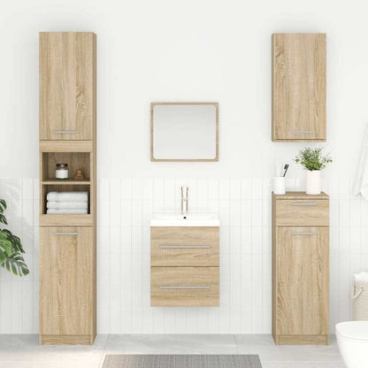 Wastafelkast Sonoma Eiken 38,5 x 41 x 48 cm Bewerkt hout