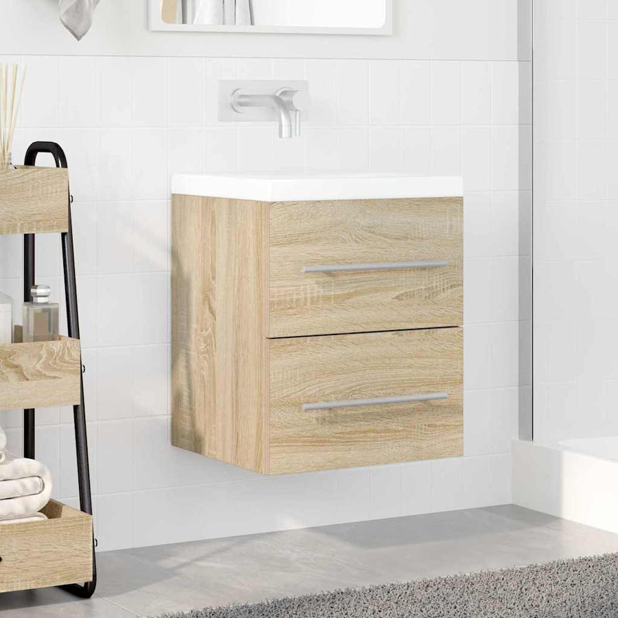 Wastafelkast Sonoma Eiken 38,5 x 41 x 48 cm Bewerkt hout
