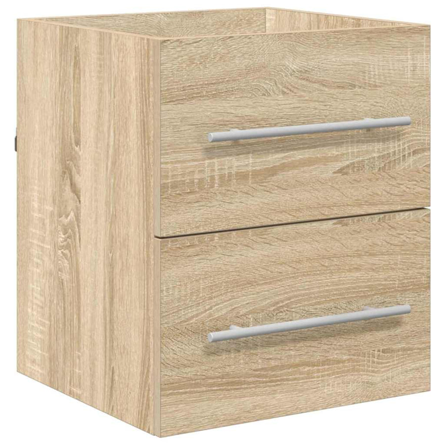 Wastafelkast Sonoma Eiken 38,5 x 41 x 48 cm Bewerkt hout