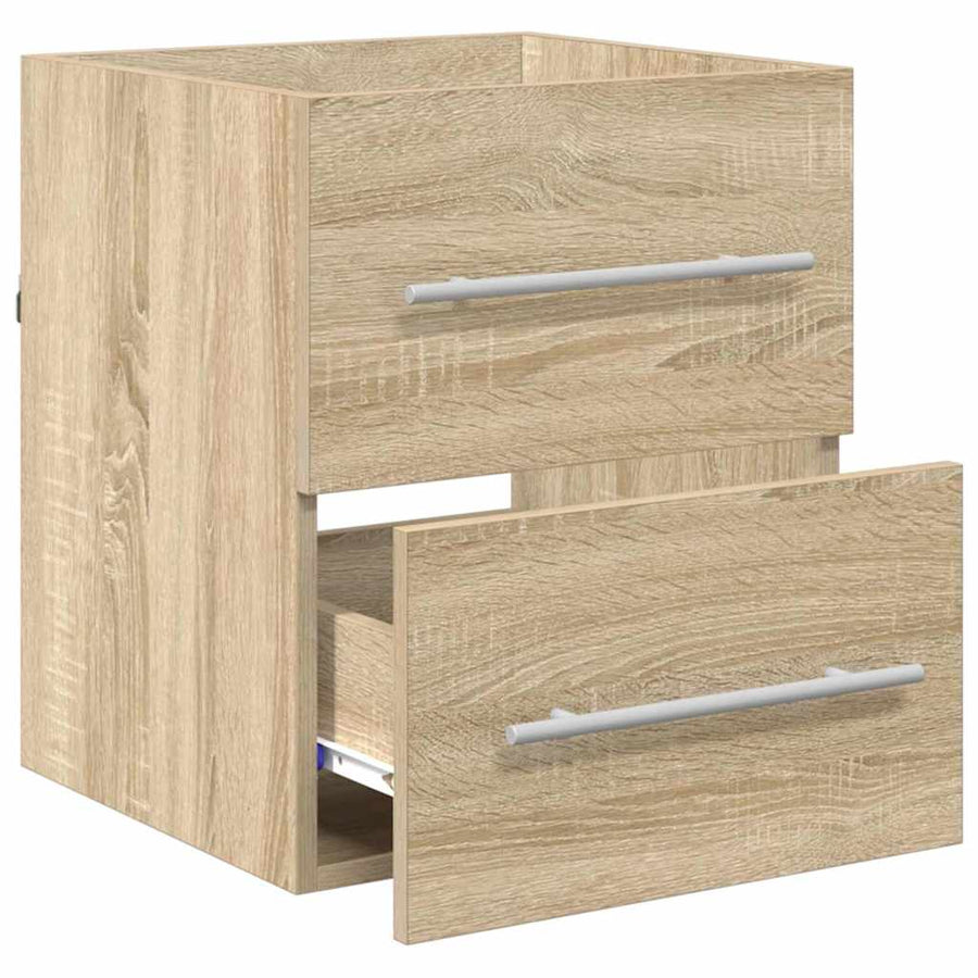 Wastafelkast Sonoma Eiken 38,5 x 41 x 48 cm Bewerkt hout