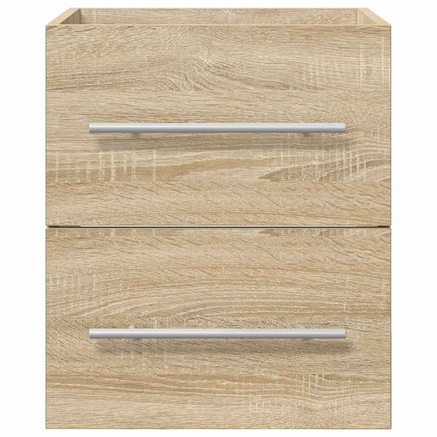 Wastafelkast Sonoma Eiken 38,5 x 41 x 48 cm Bewerkt hout
