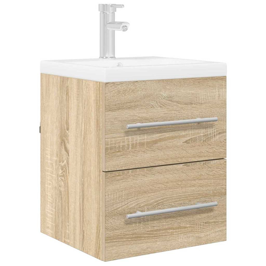 Wastafelkast Sonoma Eiken 38,5 x 41 x 48 cm Bewerkt hout