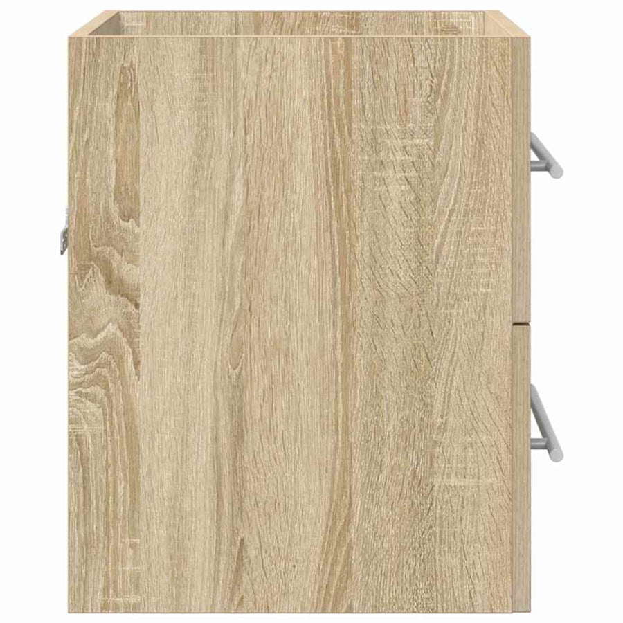 Wastafelkast Sonoma Eiken 38,5 x 41 x 48 cm Bewerkt hout