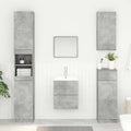 Wastafelkast Beton Grijs 38,5 x 41 x 48 cm Bewerkt hout