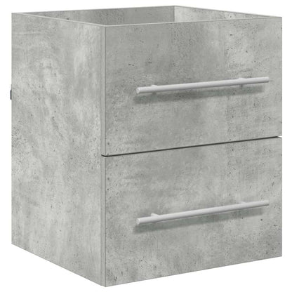 Wastafelkast Beton Grijs 38,5 x 41 x 48 cm Bewerkt hout