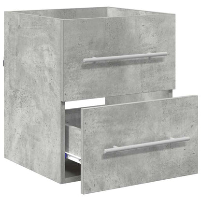 Wastafelkast Beton Grijs 38,5 x 41 x 48 cm Bewerkt hout