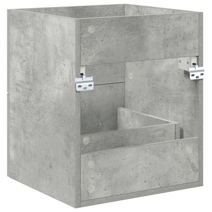 Wastafelkast Beton Grijs 38,5 x 41 x 48 cm Bewerkt hout