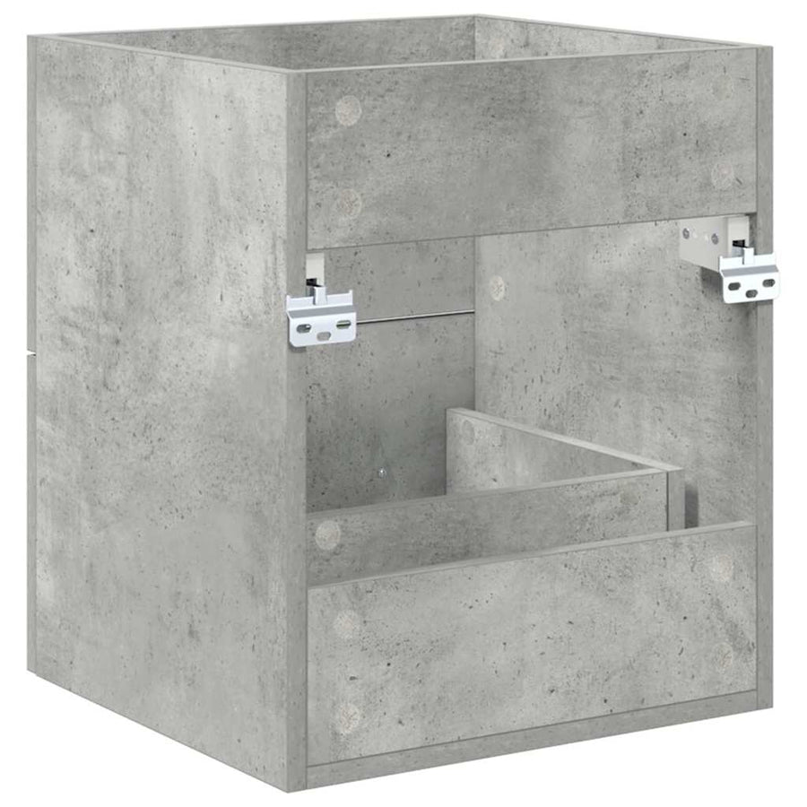 Wastafelkast Beton Grijs 38,5 x 41 x 48 cm Bewerkt hout