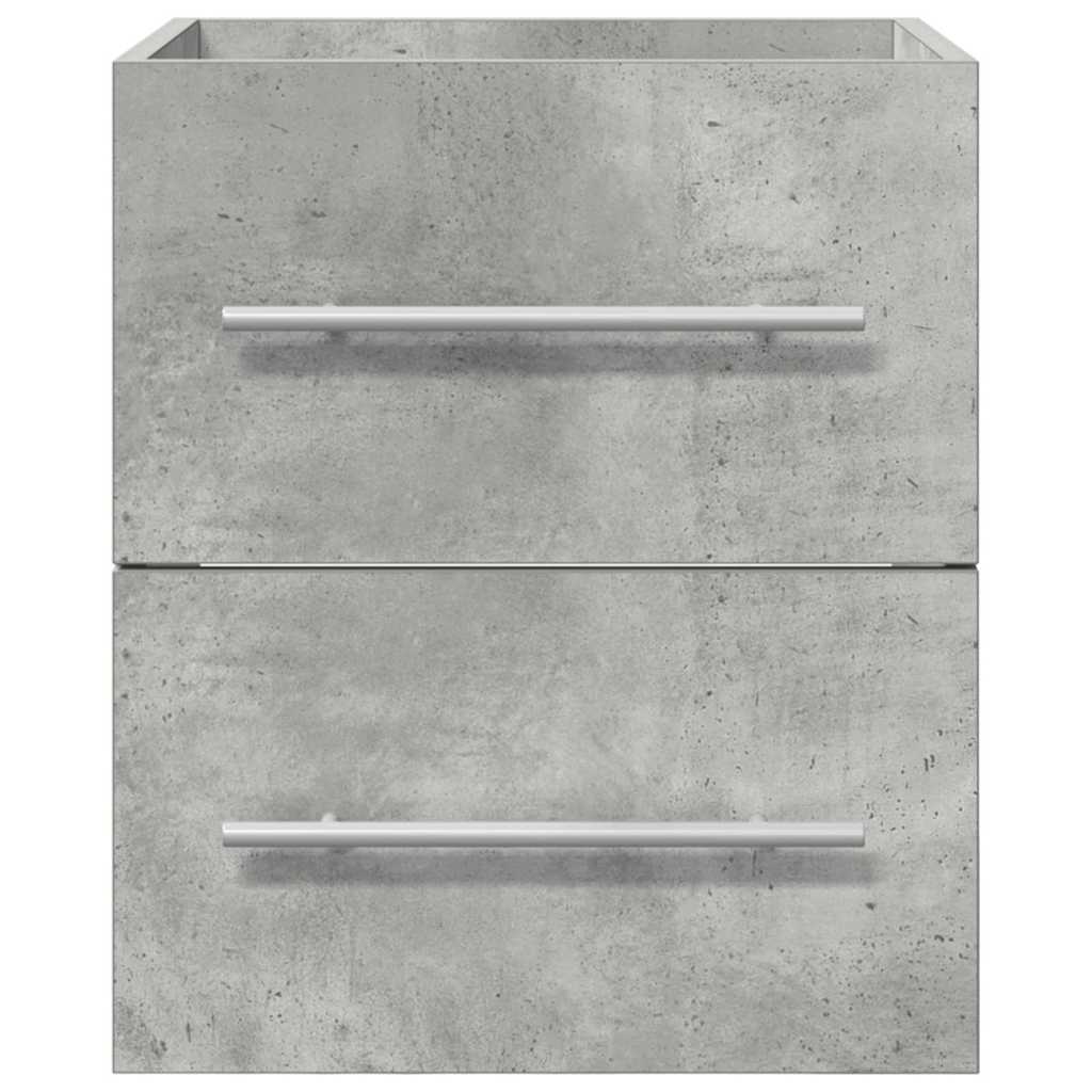 Wastafelkast Beton Grijs 38,5 x 41 x 48 cm Bewerkt hout