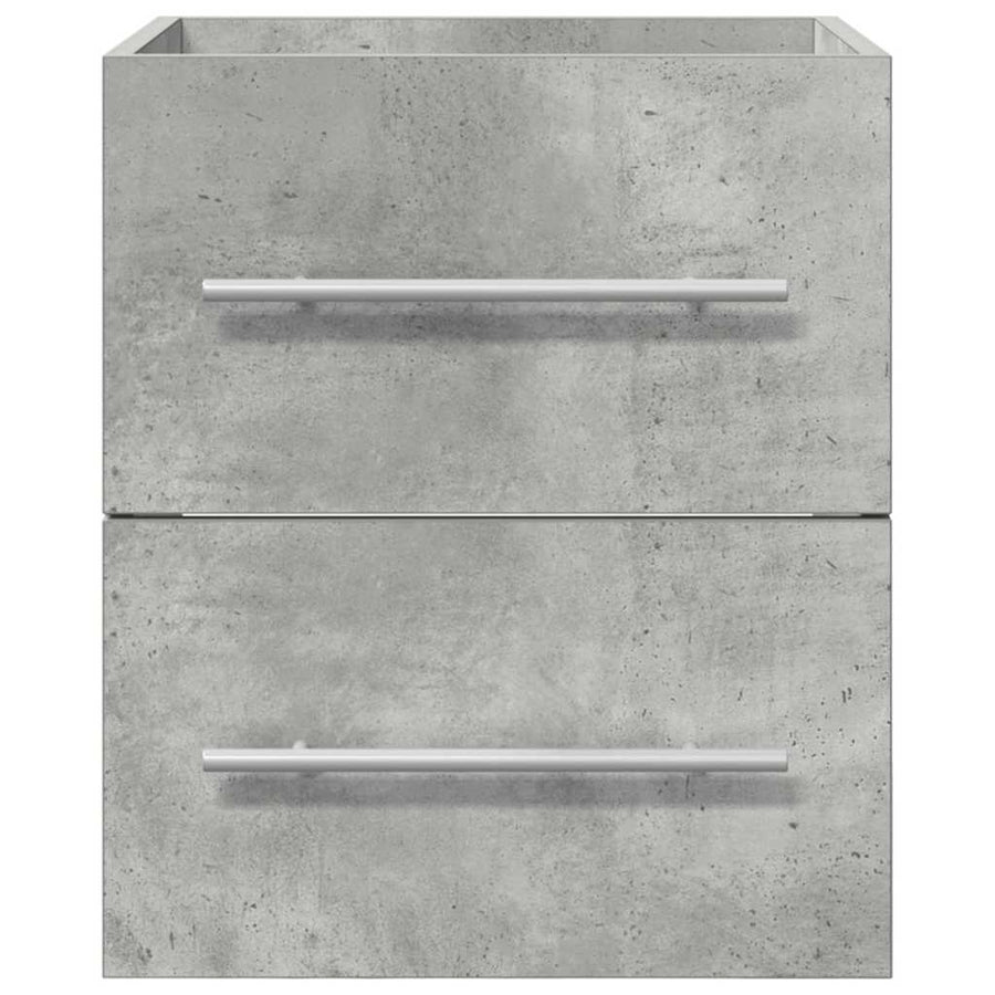 Wastafelkast Beton Grijs 38,5 x 41 x 48 cm Bewerkt hout