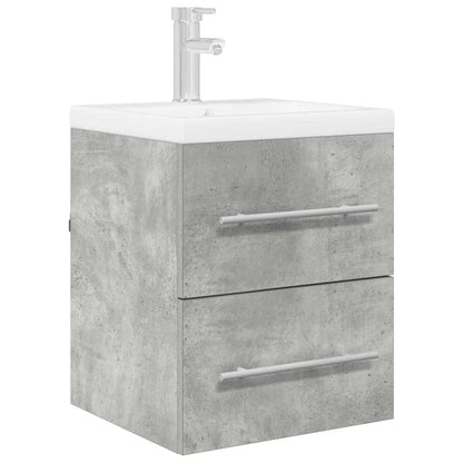 Wastafelkast Beton Grijs 38,5 x 41 x 48 cm Bewerkt hout