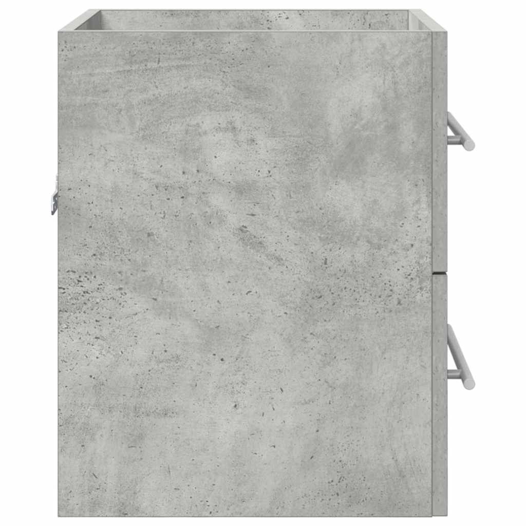 Wastafelkast Beton Grijs 38,5 x 41 x 48 cm Bewerkt hout