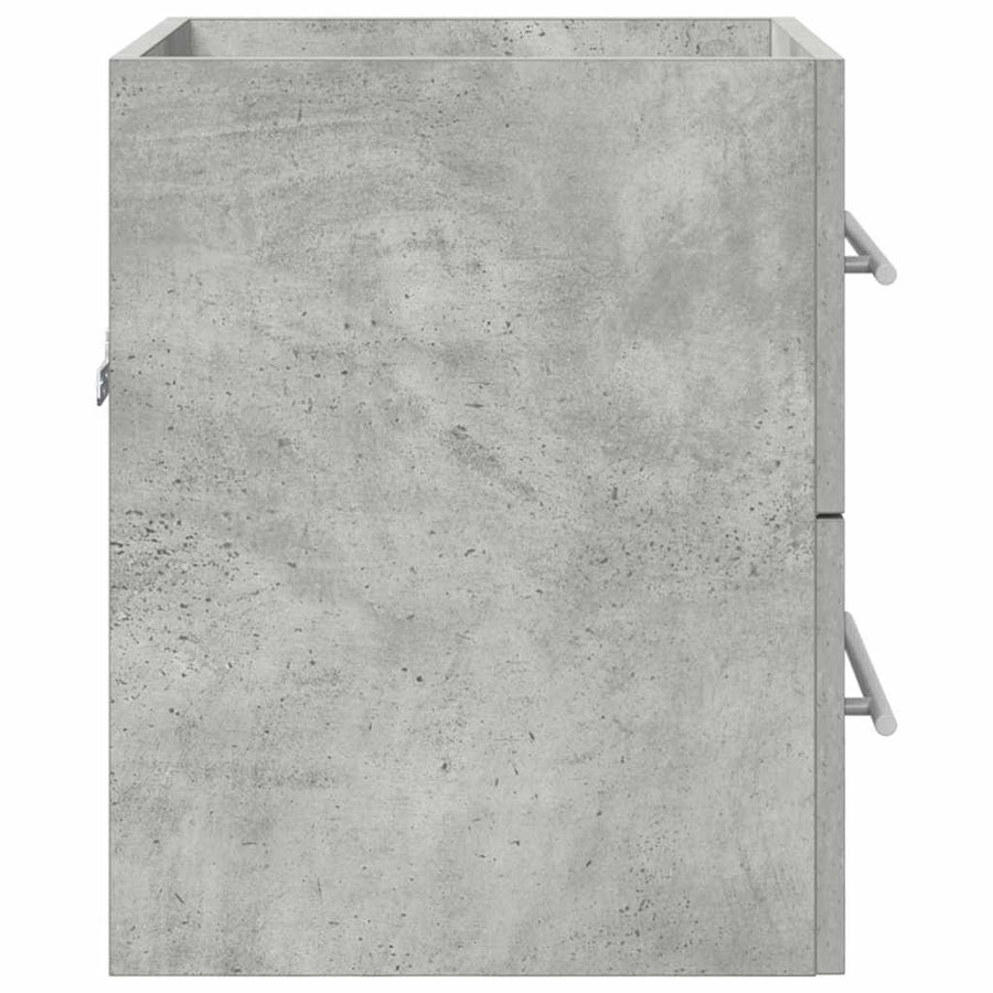 Wastafelkast Beton Grijs 38,5 x 41 x 48 cm Bewerkt hout