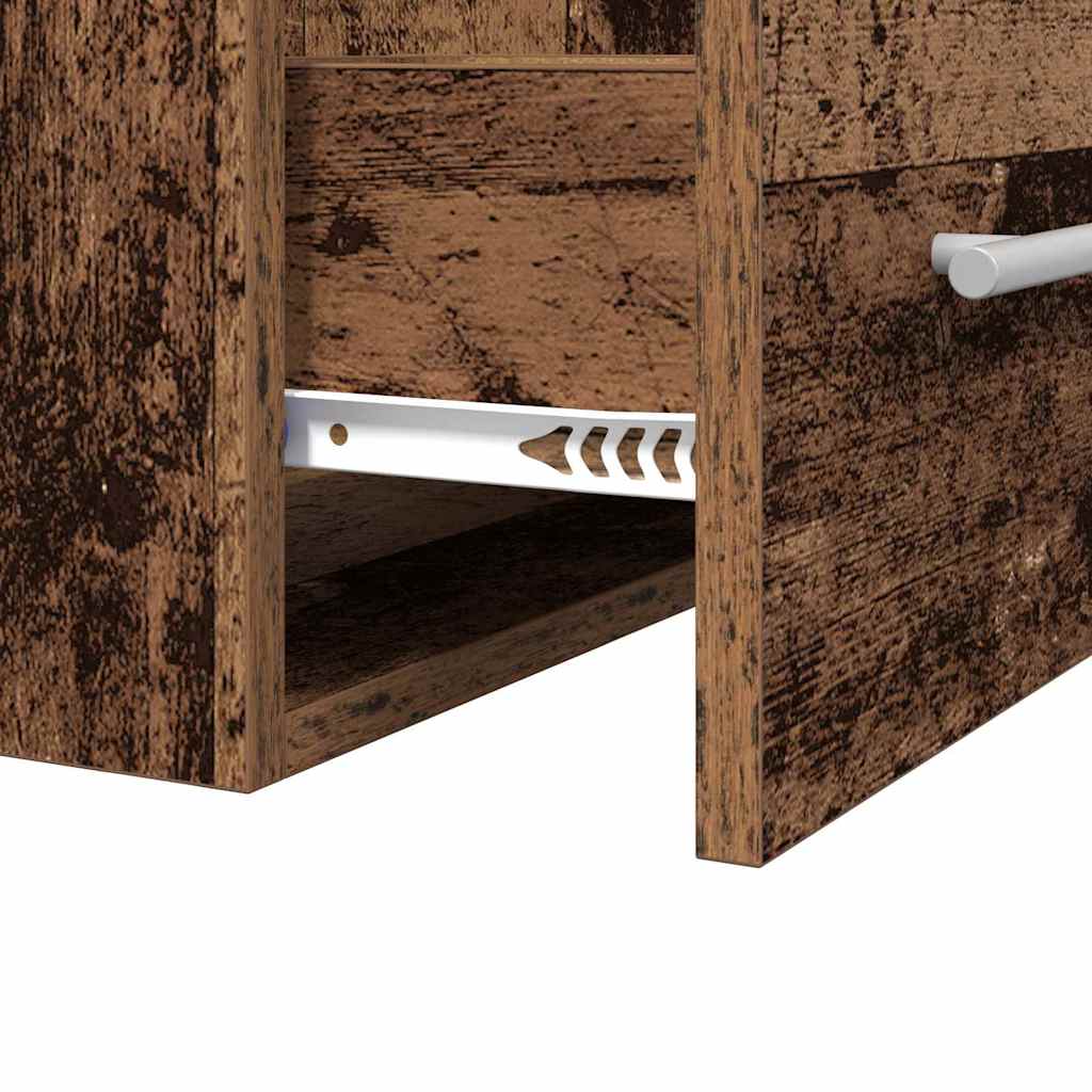 Wastafelkast met lade Oud Hout 38,5 x 41 x 48 cm Bewerkt hout