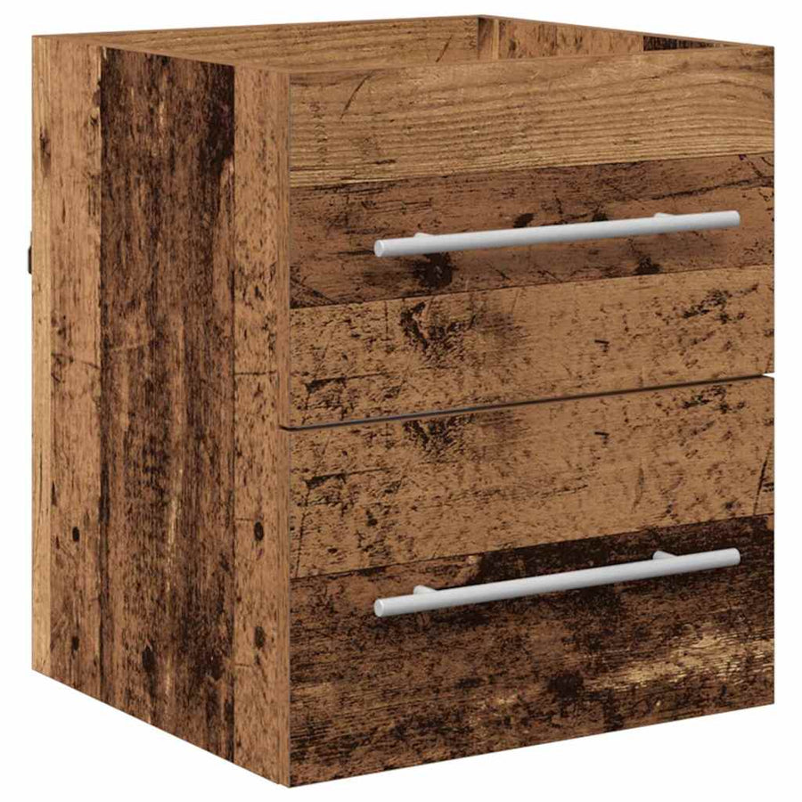 Wastafelkast met lade Oud Hout 38,5 x 41 x 48 cm Bewerkt hout