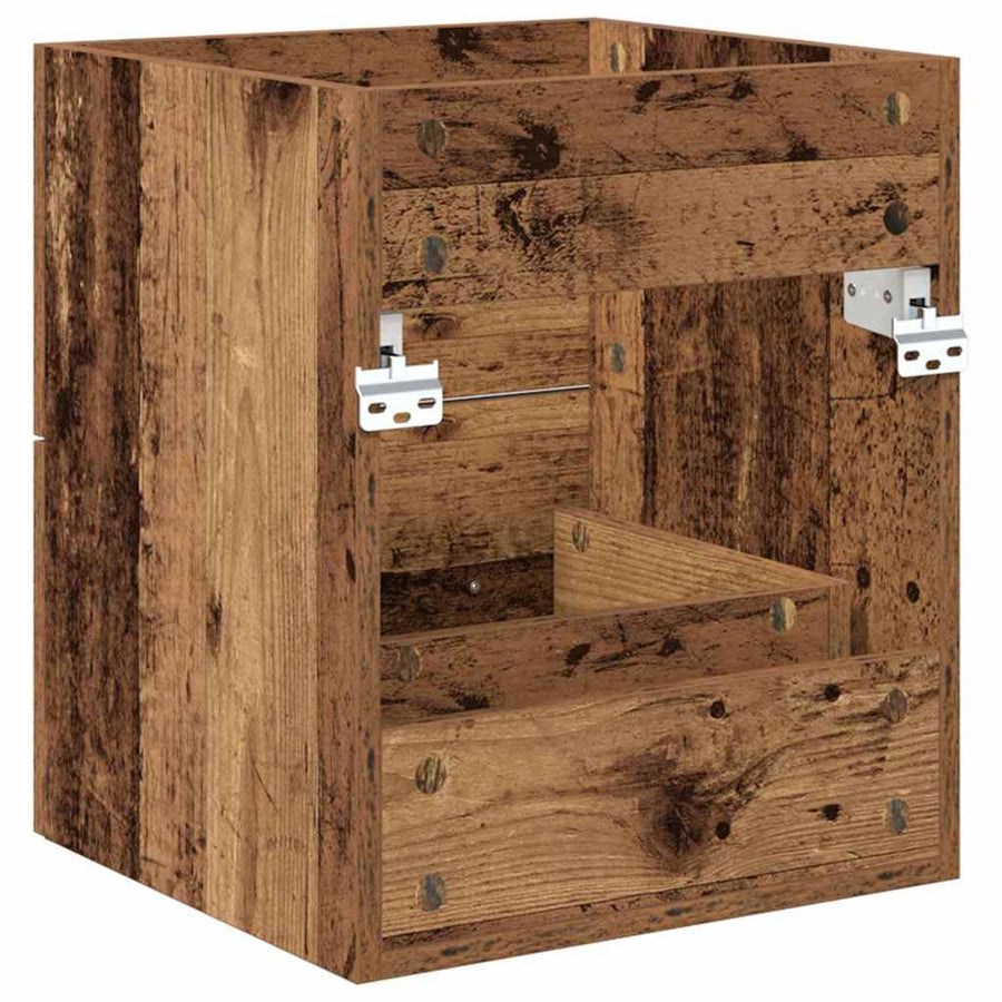 Wastafelkast met lade Oud Hout 38,5 x 41 x 48 cm Bewerkt hout