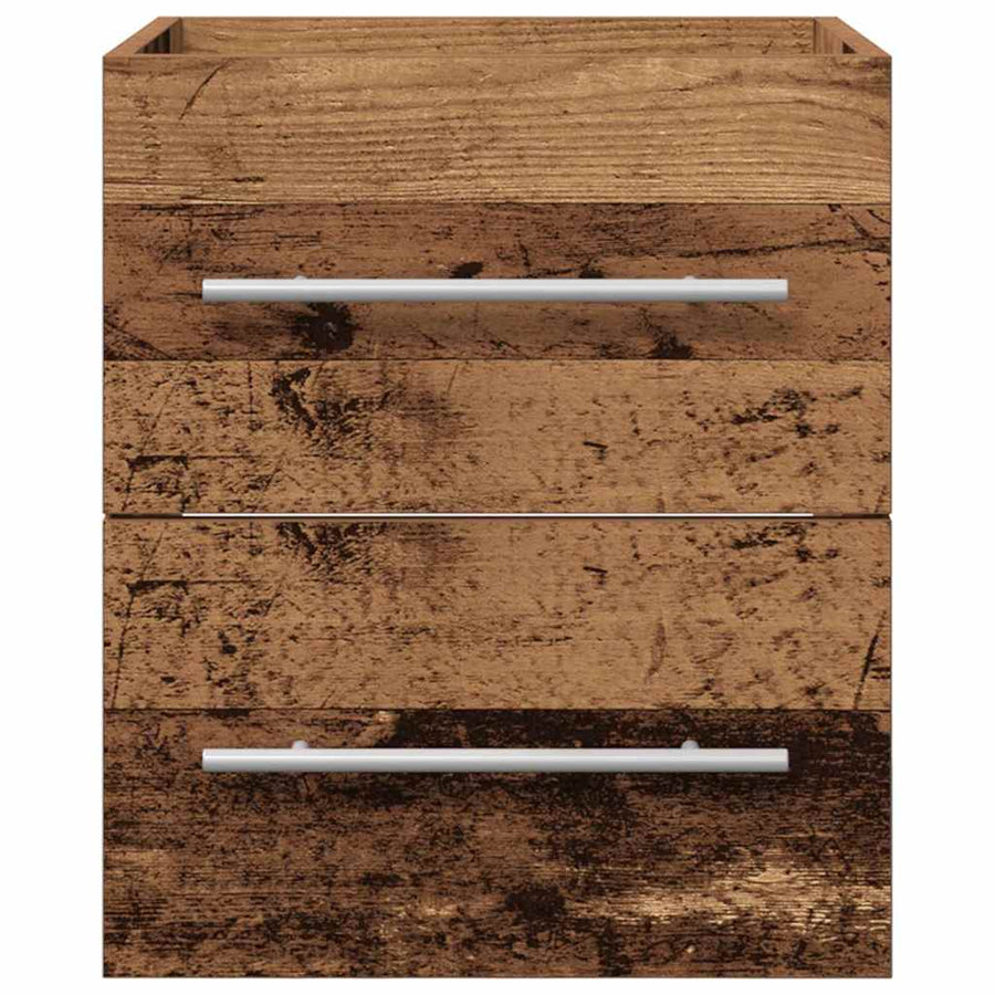 Wastafelkast met lade Oud Hout 38,5 x 41 x 48 cm Bewerkt hout