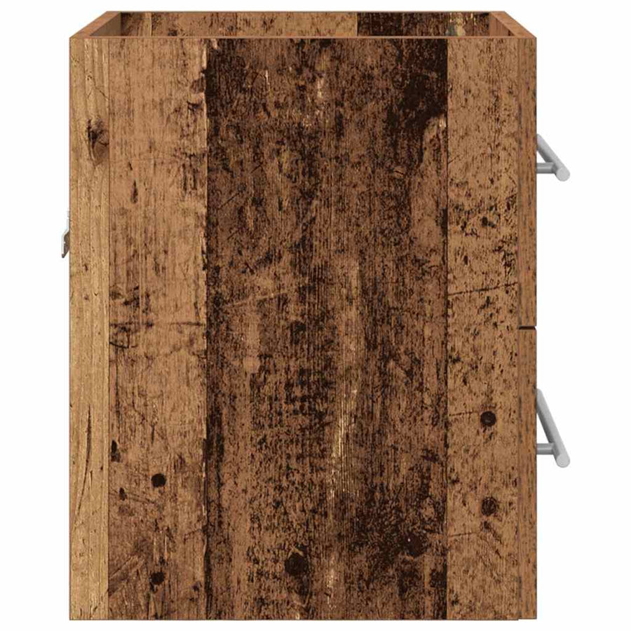 Wastafelkast met lade Oud Hout 38,5 x 41 x 48 cm Bewerkt hout