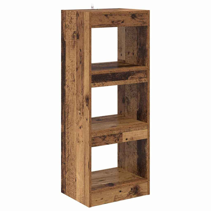 Boekenkast Oud hout 40 x 30 x 103 cm Bewerkt hout