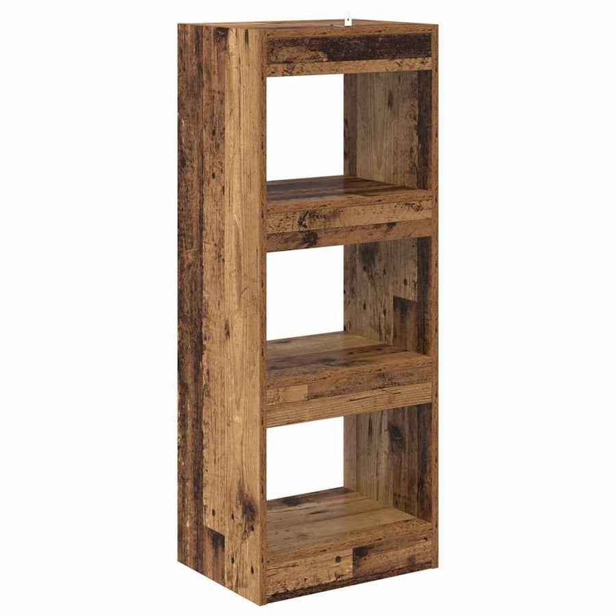 Boekenkast Oud hout 40 x 30 x 103 cm Bewerkt hout