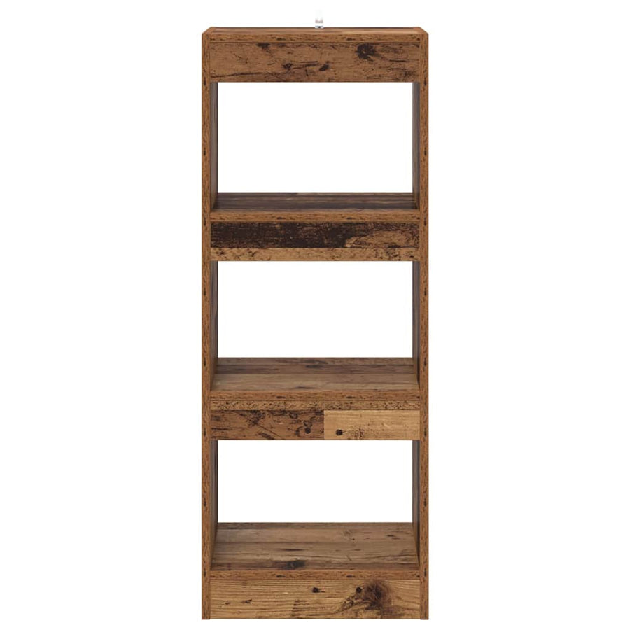 Boekenkast Oud hout 40 x 30 x 103 cm Bewerkt hout