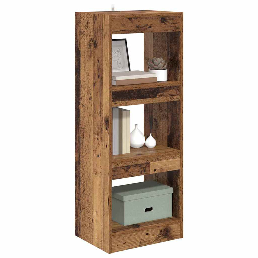 Boekenkast Oud hout 40 x 30 x 103 cm Bewerkt hout