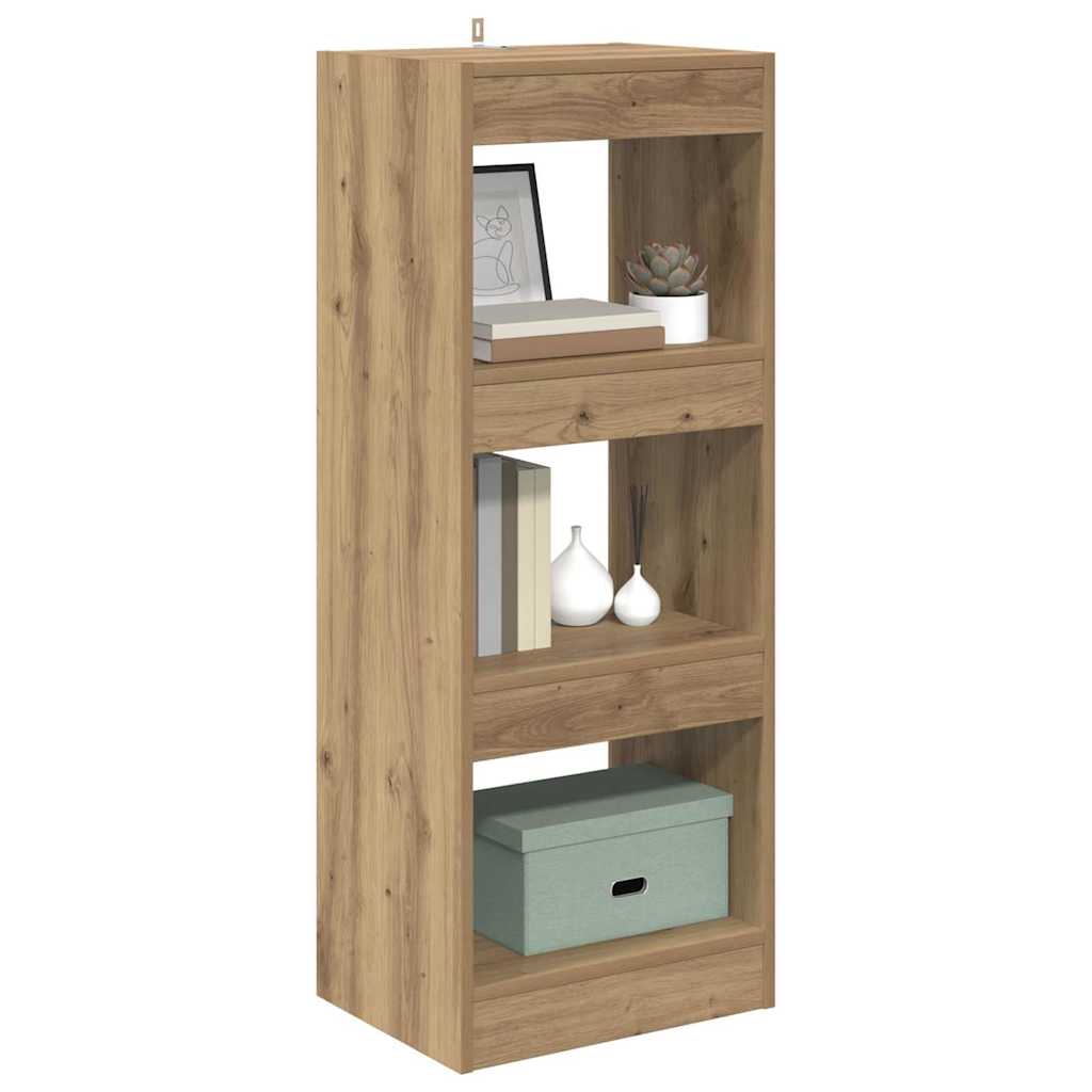 Boekenkast artisanaal eikenkleurig 40 x 30 x 103 cm