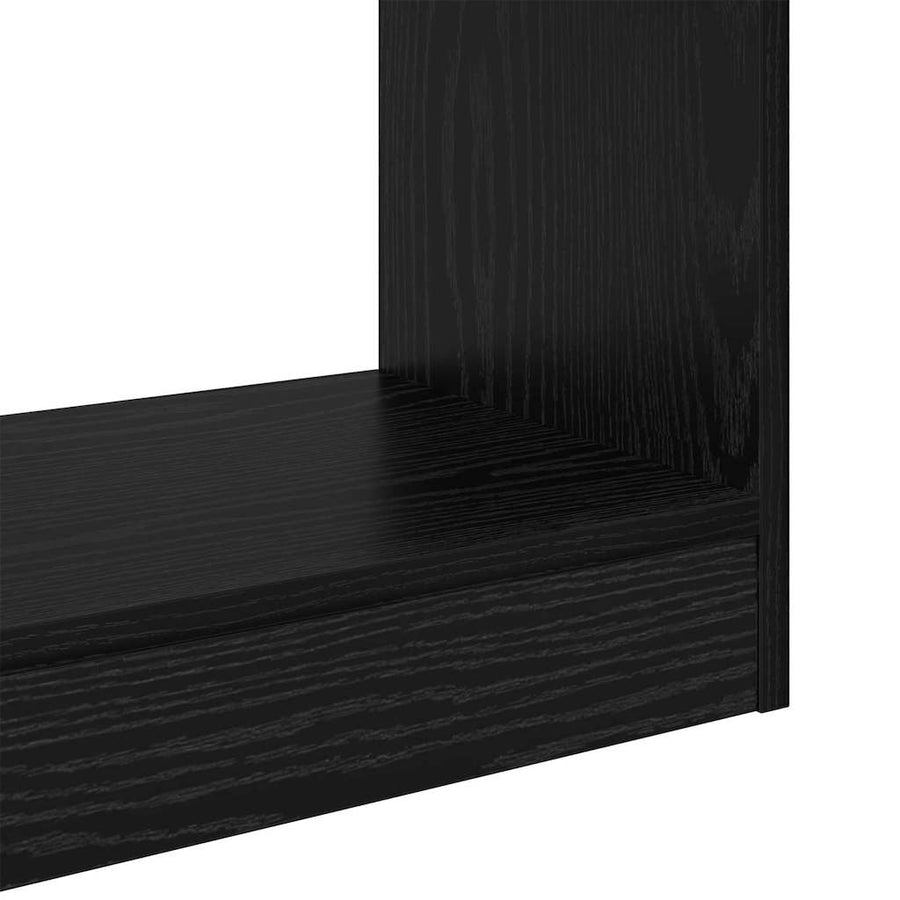 Boekenkast Zwart eiken 40 x 30 x 103 cm Bewerkt hout