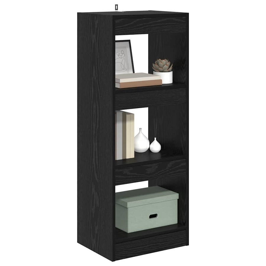 Boekenkast Zwart eiken 40 x 30 x 103 cm Bewerkt hout